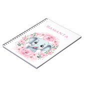 Personalized Elephant Notebook ノートブック (左側)