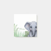 Personalized Elephant Safari Sticky Notes ポストイット (正面)