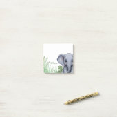 Personalized Elephant Safari Sticky Notes ポストイット (デスク上)