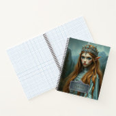 Personalized Elven Queen Notebook with Custom Name ノートブック (内部)