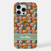 Personalized Embroidered Rainbow Phone Case iPhoneケース (裏面)