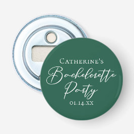 Personalized Emerald Green Bachelorette Party 栓抜き