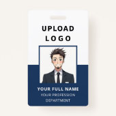 Personalized Employee Photo ID Company Security バッジ (正面)