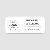 Personalized Employee  with Custom Business Logo 名札 (正面)