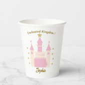 Personalized Enchanted Castle Glass | "Princess Pa 紙コップ (正面)