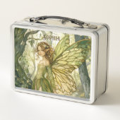 Personalized Enchanted Forest Fairy メタルランチボックス (裏面)