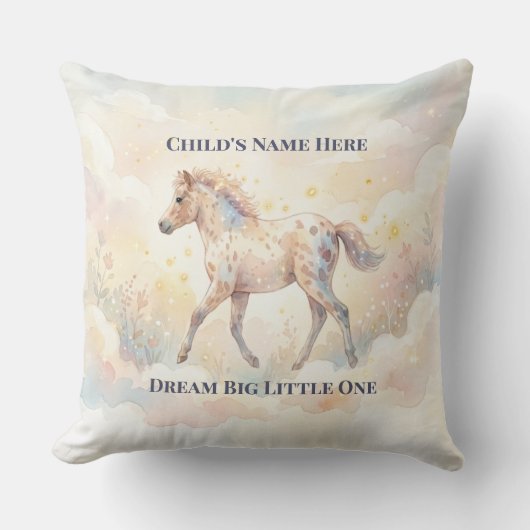 Personalized Enchanted Forest Nursery Pillow クッション (正面)