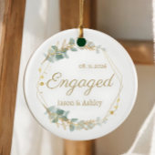 Personalized Engagement Gift Keepsake セラミックオーナメント