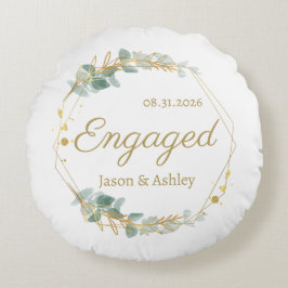 Personalized Engagement Gift Keepsake ラウンドクッション