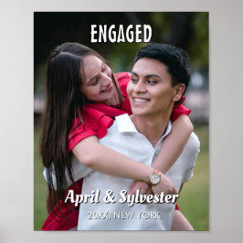 Personalized Engagement Photo  ポスター