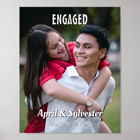 Personalized Engagement Photo  ポスター (正面)