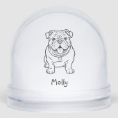 Personalized English Bulldog Dog Christmas (正面)