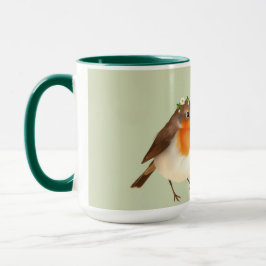 Personalized English Robin Garden Bird マグカップ