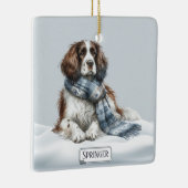 Personalized English Springer Spaniel Ornament セラミックオーナメント (右)