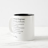 Personalized Environmental Engineer Definition ツートーンマグカップ (正面左)