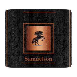 Personalized Equestrian Copper-Embellished カッティングボード