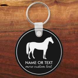 Personalized Equestrian Horseback Riding Name キーホルダー