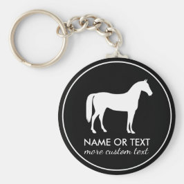 Personalized Equestrian Horseback Riding Name キーホルダー