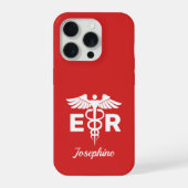 Personalized ER Nurse Phone Case, ER Birthday Gift iPhoneケース (裏面)