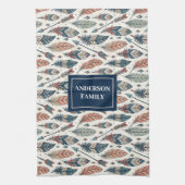 Personalized Ethnic Towel Chic Native Kitchen Art キッチンタオル (縦)