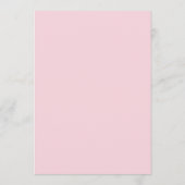 Personalized Event Menu with Photo and Pink メニュー (裏面)