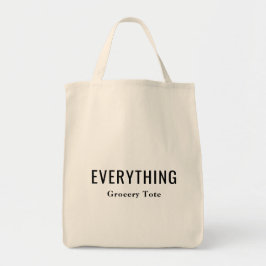 Personalized Everything Reusable Grocery Tote Bag トートバッグ
