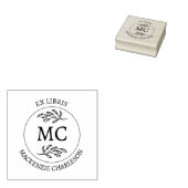 Personalized Ex Libris Monogram Book ラバースタンプ (押印)