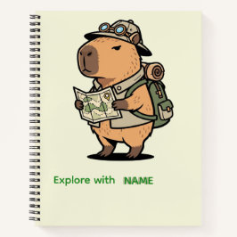Personalized Explorer Capybara Notebook ノートブック