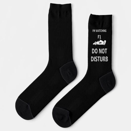 Personalized F1 Racing Socks, Do Not Disturb Gift ソックス (左)