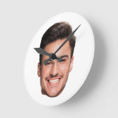 Personalized Face ラウンド壁時計 (傾斜)