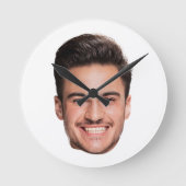 Personalized Face ラウンド壁時計 (正面)
