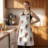 Personalized Face and Name Apron, Custom Photo エプロン