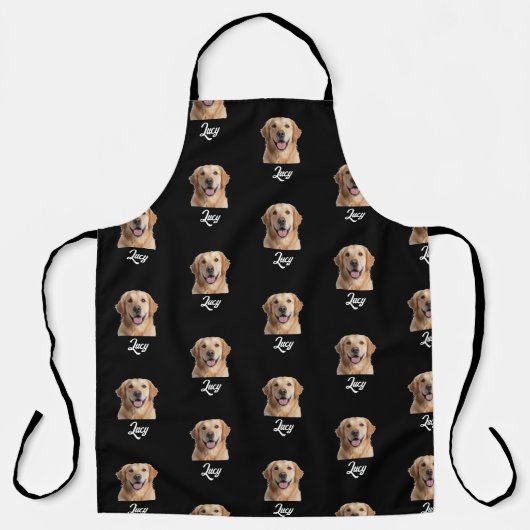 Personalized Face and Name Apron, Custom Photo エプロン (正面)
