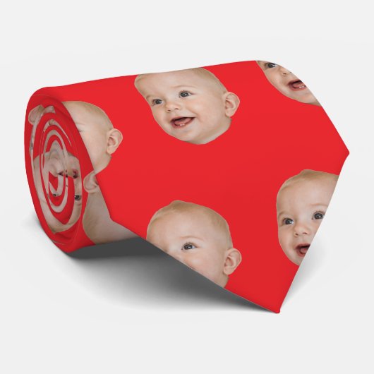 Personalized Face Custom Photo Gift For Men ネクタイ (ロール)