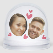 Personalized Face Custom Photo With Heart Couple (正面)