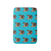 Personalized Face Dog Bathroom Decor Custom Cat バスマット (正面縦)