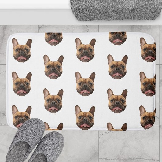Personalized Face Dog Bathroom Decor Custom Cat バスマット