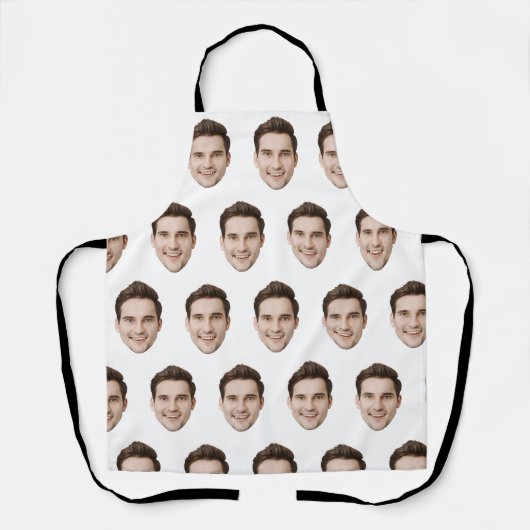 Personalized Face Kitchen Custom Picture Chef Gift エプロン (正面)