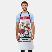 Personalized Face Photo Apron - Custom Gift! エプロン (着用した状態)