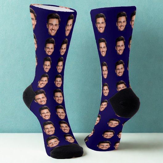 Personalized Face Photo Socks, Upload Your Picture ソックス