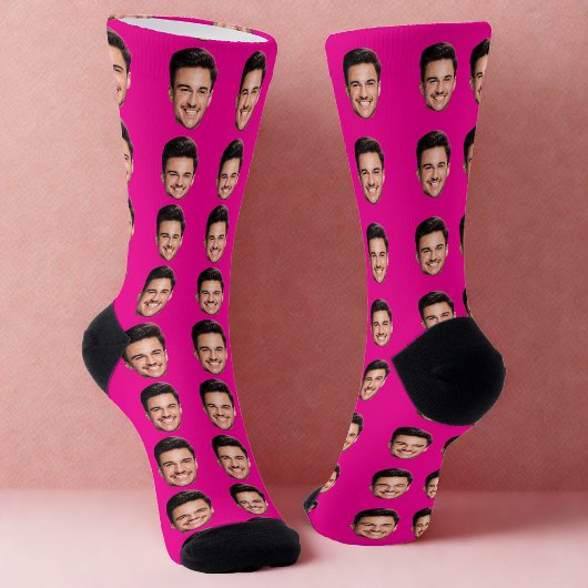 Personalized Face Socks, Funny Gift with Your Face ソックス