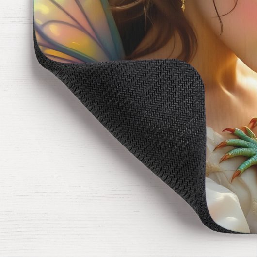 Personalized Fairy and Dragon Mystical  マウスパッド (コーナー)