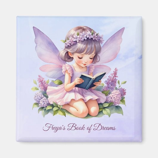 Personalized Fairy Art Freya Dreams Magnet マグネット (正面)