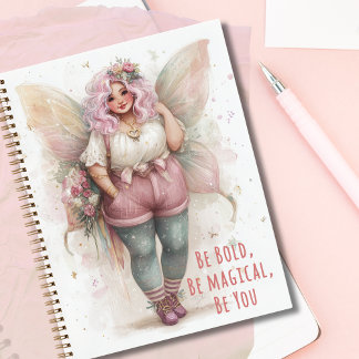 Personalized Fairy Art Journal – Be Bold Be You ノートブック