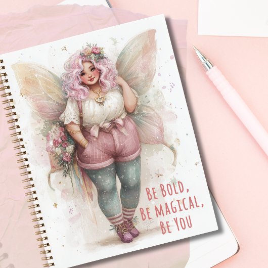 Personalized Fairy Art Journal – Be Bold Be You ノートブック