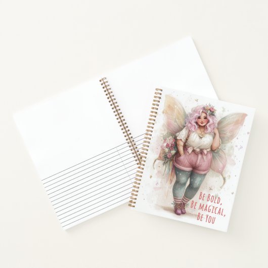 Personalized Fairy Art Journal – Be Bold Be You ノートブック (内部)