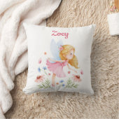 Personalized Fairy Girl Nursery Pillow クッション (ブランケット)