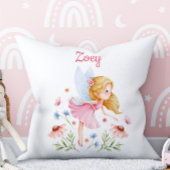 Personalized Fairy Girl Nursery Pillow クッション
