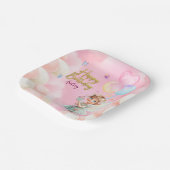 Personalized Fairy Party Paper Plate – Pink & Blue ペーパープレート (傾斜あり)