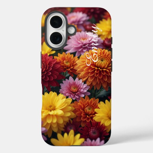 Personalized Fall Blossoms –Tough Case iPhone 16 Case-Mate iPhoneケース (裏面)